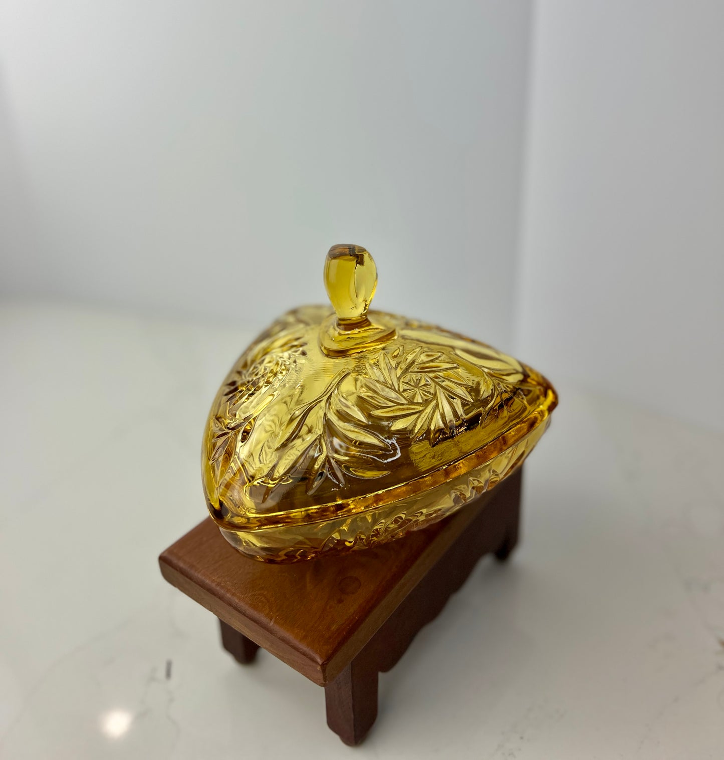 Hazel Atlas Amber Candy Dish